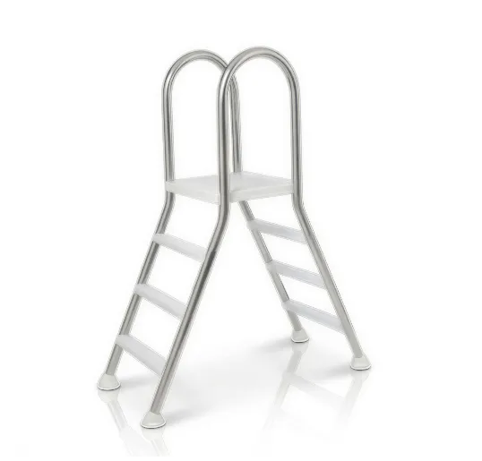 Escalera inoxidable 3 peldaños con plataforma - IASO